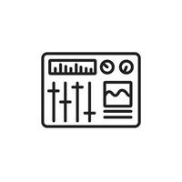 Sound mixer icon set collection for web vector