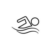 swimming icon set collection for web vector