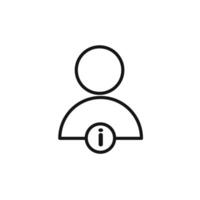 User information icon set collection for web vector
