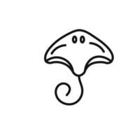 Stingray icon set collection for web vector