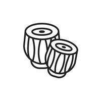 Tabla icon set collection for web vector