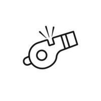 Whistle icon set collection for web vector