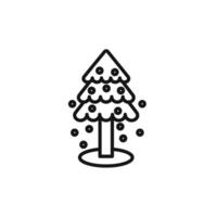Winter tree icon set collection for web vector