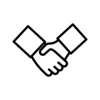 Handshake Icon Set Agreement and Partnership Illustrations for Business and Communication vector