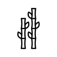Bamboo Icon Set Botanical Illustrations for Nature and Environmental Projects vector
