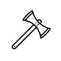Axe Tool Icon Set Cutting Tool Illustrations for Forestry and Woodworking vector
