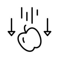 Gravity Icon Set Physics Force Illustrations for Science and Education vector