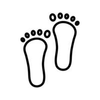 Footprint Human Icon Set Tracking and Path Illustrations for Nature and Exploration vector