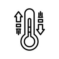 Meteorology Thermometer Measuring Icon Set Weather Illustrations for Science and Climate vector