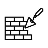 Brickwork Icon Set Masonry Illustrations for Construction and Architecture vector