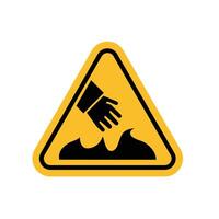 Hot Surface Do Not Touch Danger Sign Icon Set Safety Warning Illustrations for Industrial Use vector