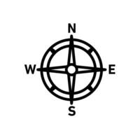 Compass Navigation Icon Set Directional Tool Illustrations for Travel and Exploration vector