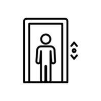Elevator Lift Icon Set Vertical Transport Illustrations for Buildings and Architecture vector