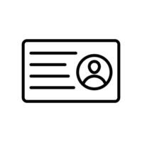 Identification Card Icon Set Personal ID Illustrations for Security and Verification vector