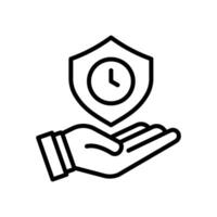 Save or Care Time Icon Set Time Management Illustrations for Productivity and Efficiency vector