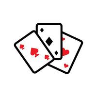 Playing Card Icon Set Game Illustrations for Casinos and Entertainment vector