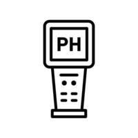 Ph Meter Icon Set Scientific Instrument Illustrations for Chemistry and Laboratory Use vector