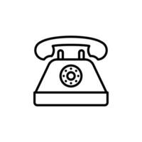 Old Phone Icon Set Retro Communication Illustrations for Technology and History vector