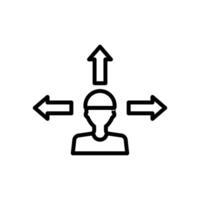 People Direction Icon Set Navigation Illustrations for Crowds and Event Management vector