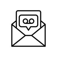 Voicemail Icon Set Audio Message Illustrations for Communication and Technology vector