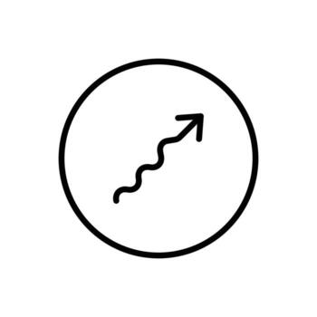 Undulating Arrow Icon Set Directional Illustrations for Design and Navigation vector