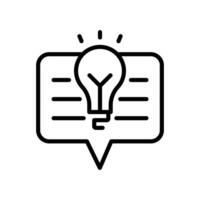 Suggestion Icon Set Idea and Feedback Illustrations for Communication and Business vector