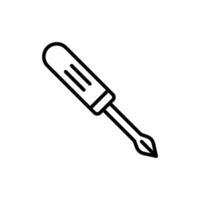 Screwdriver Icon Set Tool Illustrations for DIY and Mechanical Projects vector