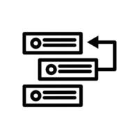 Backlog icon Outline flat Icon vector