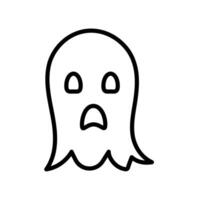 Scary Ghost Icon Set Spooky Illustrations for Halloween and Horror Themes vector