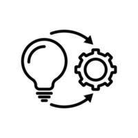 Implement icon Outline flat Icon vector