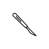 Scalpel icon set vector