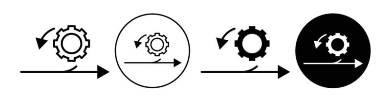 Agile icon Outline flat Icon vector