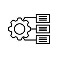 Nlp icon Outline flat Icon vector