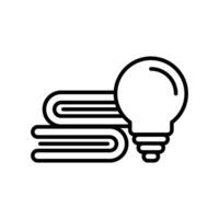 Knowledge Base icon Outline flat Icon vector