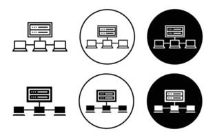 edge computing Icon logo collection set vector