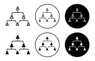 Hierarchical structure icon vector