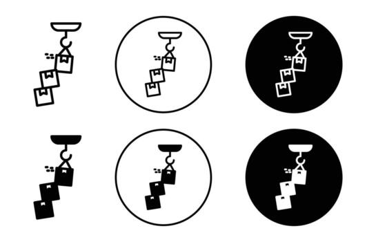 Overflow shipment icon logo collection set vector