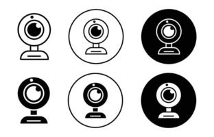 Web camera icon vector