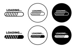 website load bar icon vector
