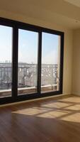 Modern building with tinted windows. Urban architecture video
