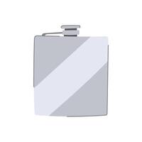 glass flask alcohol cartoon illustration vector