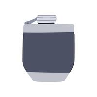 hip flask alcohol cartoon illustration vector