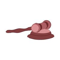 judgment judge hammer cartoon illustration vector