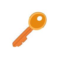 secure key cartoon illustration vector