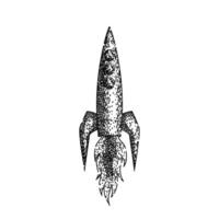 rocket rocket sketch hand drawn vector