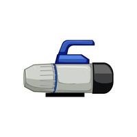 technician vacuum pump cartoon illustration vector