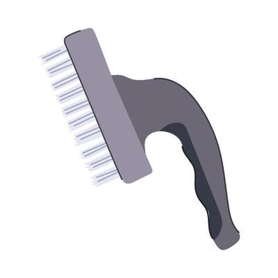 cup wire brush cartoon illustration