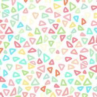 Abstract background with a pastel coloured triangle doodle pattern vector