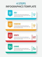 Infographic design with icons and 5 options or steps vector