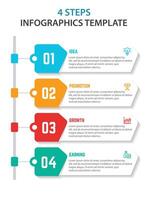 Infographic design with icons and 5 options or steps vector